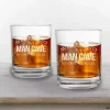 Welcome to the Man Cave Whiskey Glasses, Set of 2