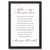 When I Say I Love You Framed Canvas Art Print