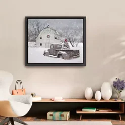 Whisper of Christmas Framed Canvas Art Print