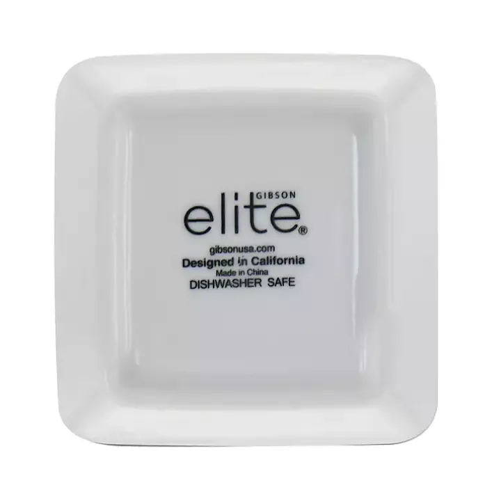 White Acacia Wood Base 4-pc. Tidbit Dish Set