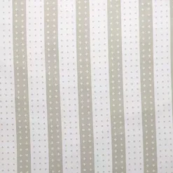 White and Tan Dotted Stripes Pillow