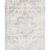 White Anita Distressed Area Rug, 7x10