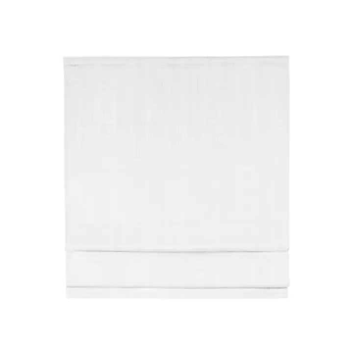 White Basketweave Cordless Roman Shade, 33 in.