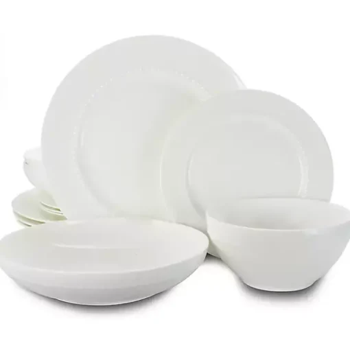 White Bone China 16-pc. Dinnerware Set