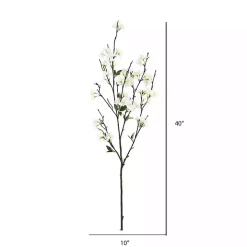 White Cherry Blossom Stems, Set of 3