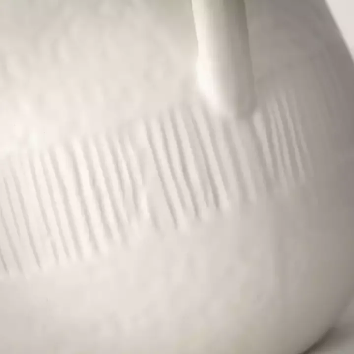 White Chiffon Stone Pitcher Vase