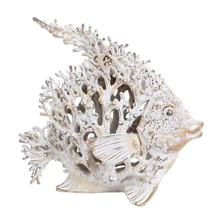 White Coral Angelfish Figurine