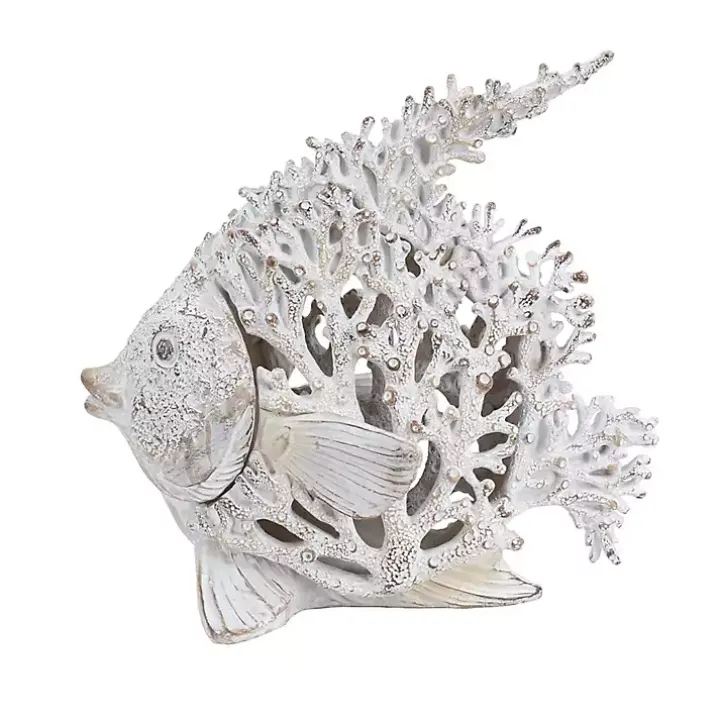 White Coral Angelfish Figurine