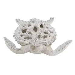 White Coral Reef Sea Turtle Figurine