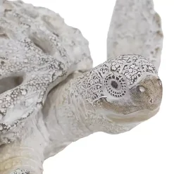 White Coral Reef Sea Turtle Figurine