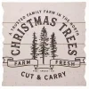 White Farm Fresh Christmas Trees Wall Plaque