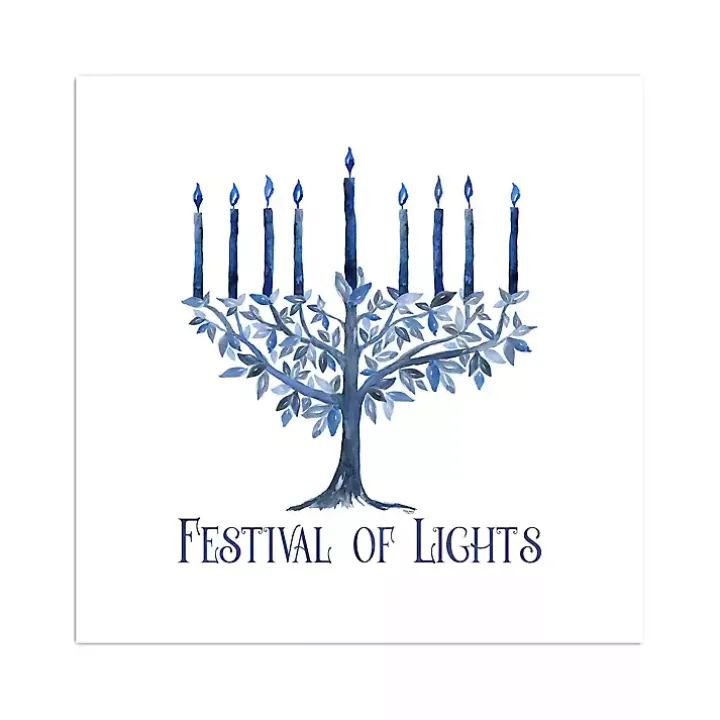 White Festival of Lights Canvas Art Print
