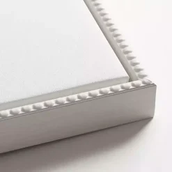 White Floral Bliss Framed Canvas Art Print