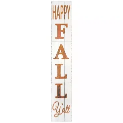 White Happy Fall Ya'll Porch Board