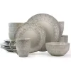 White Lace Embossed 16-pc. Dinnerware Set