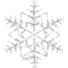 White LED Snowflake Window Silhouette, 18 in.