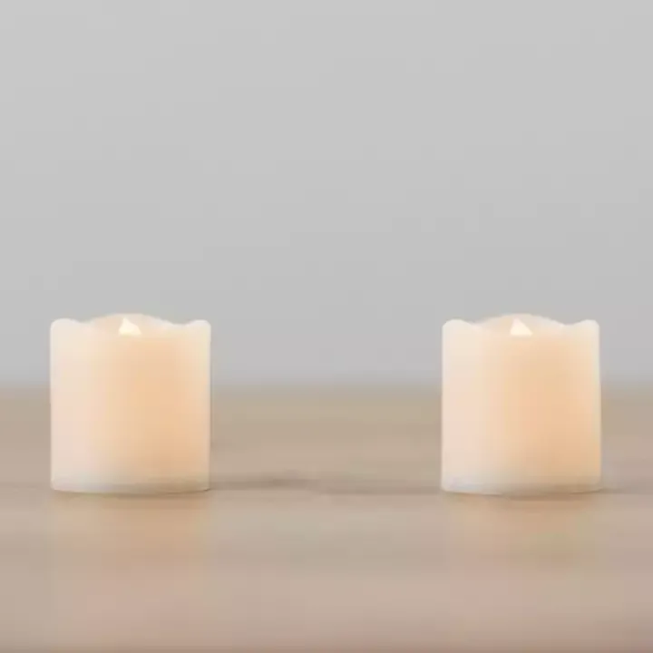 White LED Votive Candles, Set of 2