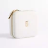 White Monogram B Travel Jewelry Box