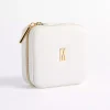 White Monogram M Travel Jewelry Box