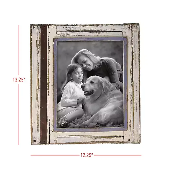 White Rustic Wooden Photo Frame, 8x10
