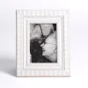 White Scalloped Edge Picture Frame