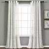 White Sheer Grommet Curtain Panel Set, 84 in.