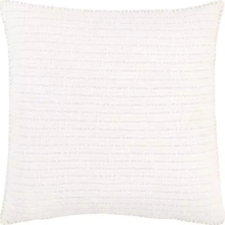 White Simple Texture Pillow