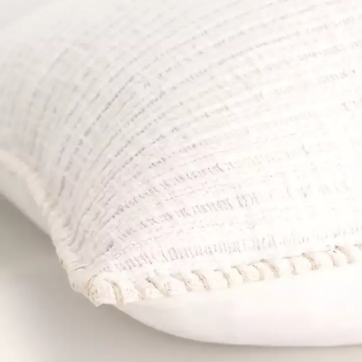 White Simple Texture Pillow