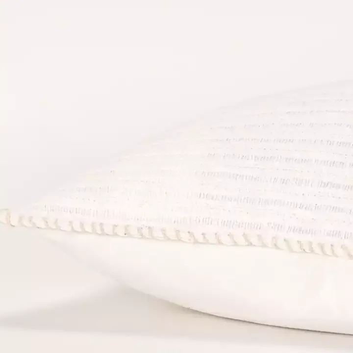 White Simple Texture Pillow