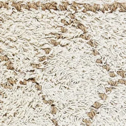 White Textured Diamond Throw Pillow