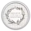 White The Magic of Christmas Round Wall Plaque