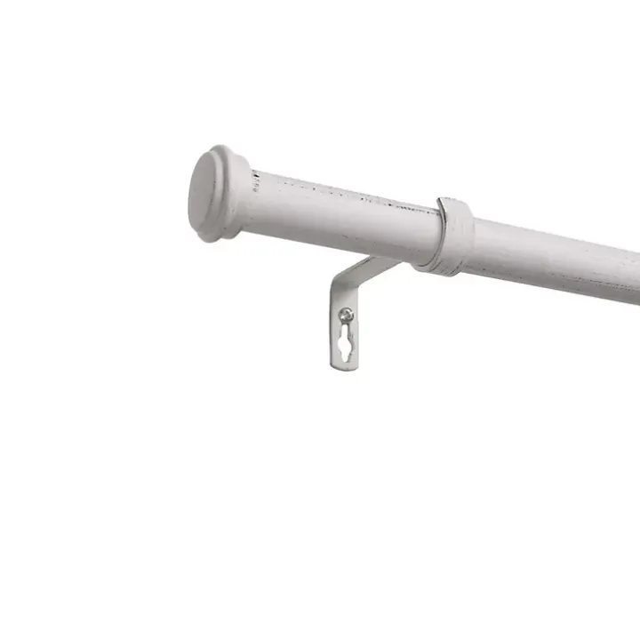 White Topper Outdoor Curtain Rod, 160 in.