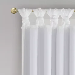 White Total Blackout Curtain Panel, 95 in.