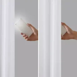 White Total Blackout Curtain Panel, 95 in.