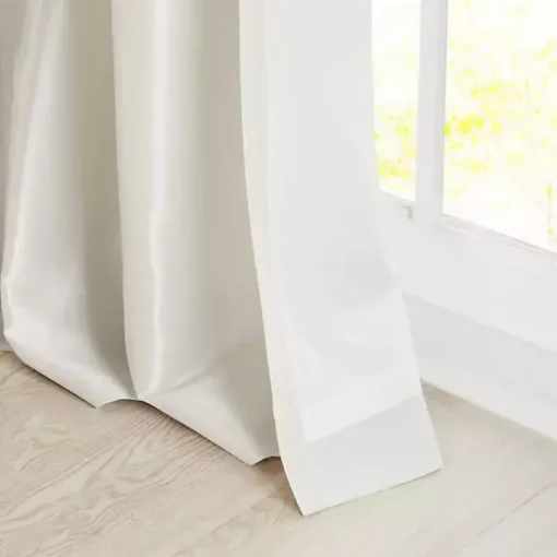 White Twist Top Curtain Panel, 120 in.
