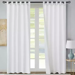 White Weathermate Blackout Curtain Panel, 72 in.