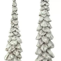 White Winter Forest Trees, Set of 2