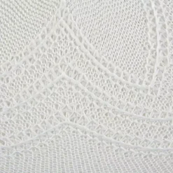 White Woven Round Placemats, Set of 6
