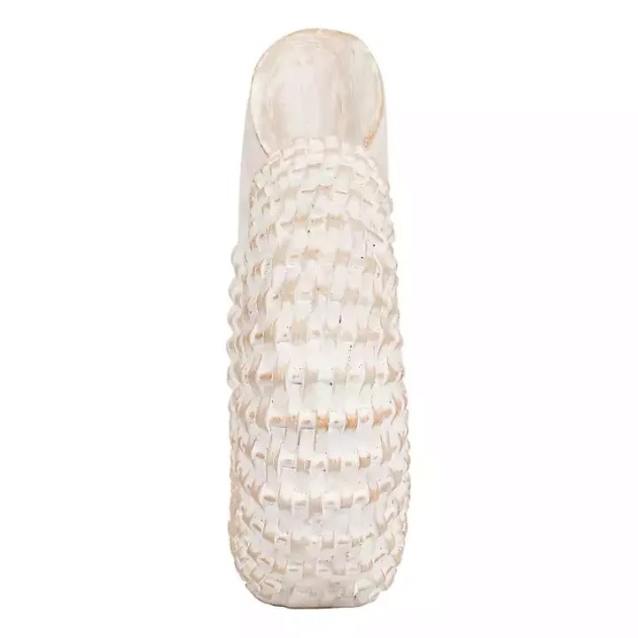 White Woven Seashell Statue