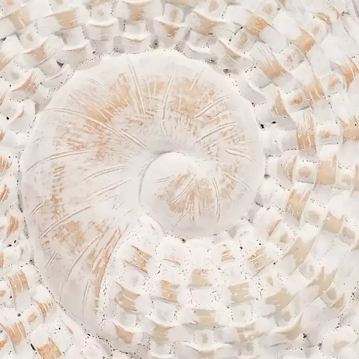 White Woven Seashell Statue