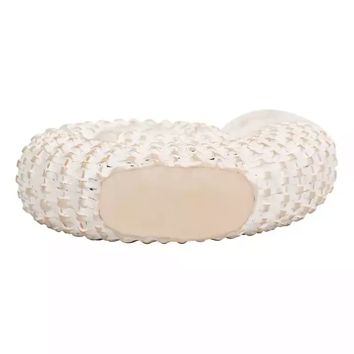 White Woven Seashell Statue