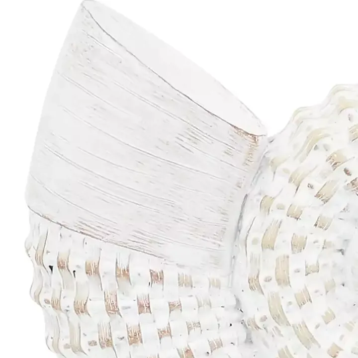 White Woven Seashell Statue