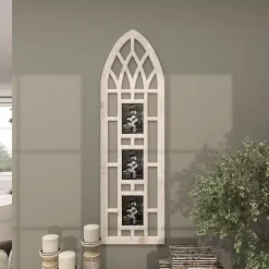 Whitewash Window Arch 3-Opening Collage Frame