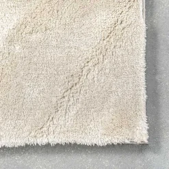 Whitlow Cream Shag Washable Area Rug, 5x8
