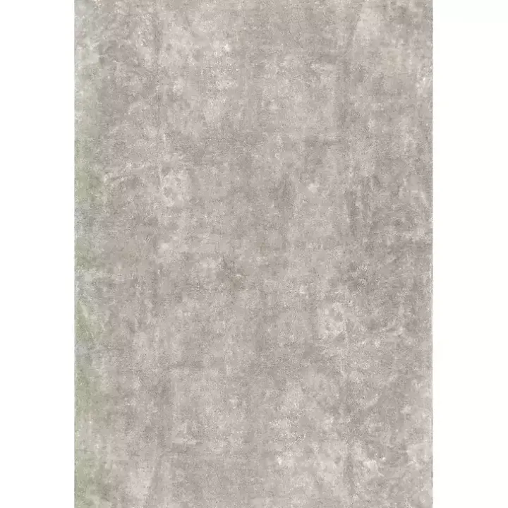 Whitlow Gray Shag Washable Area Rug, 6x9