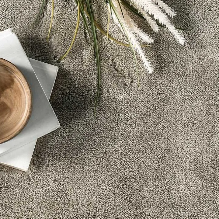 Whitlow Gray Shag Washable Area Rug, 6x9