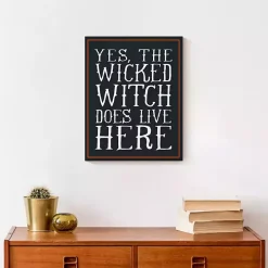 Wicked Witch Lives Here Canvas Art Print