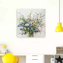 Wild Grown Bouquet Canvas Art Print, 40x40 in.