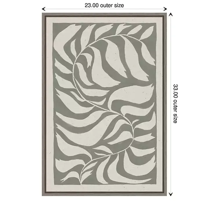 Winding Vine Framed Canvas Art Print