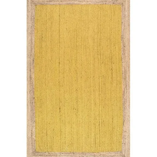 Yellow Eugene Woven Area Rug, 5x8